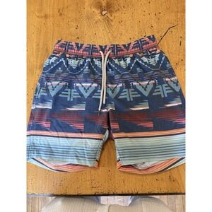 FAHERTY Swim Trunks Mens M  Aztec Pull On Shorts Thunder Voice Eagle BEACON 7"